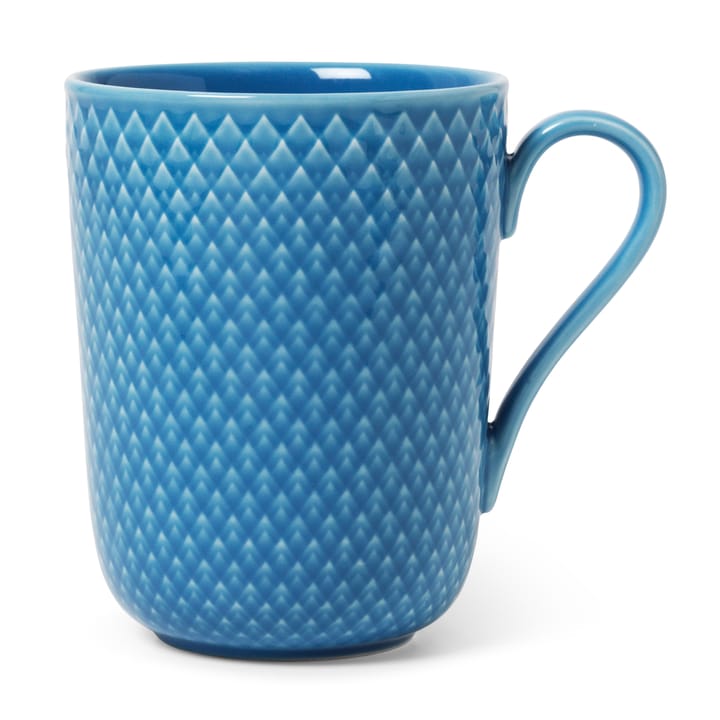 Rhombe mug with handle 33 cl, Blue Lyngby Porcelæn