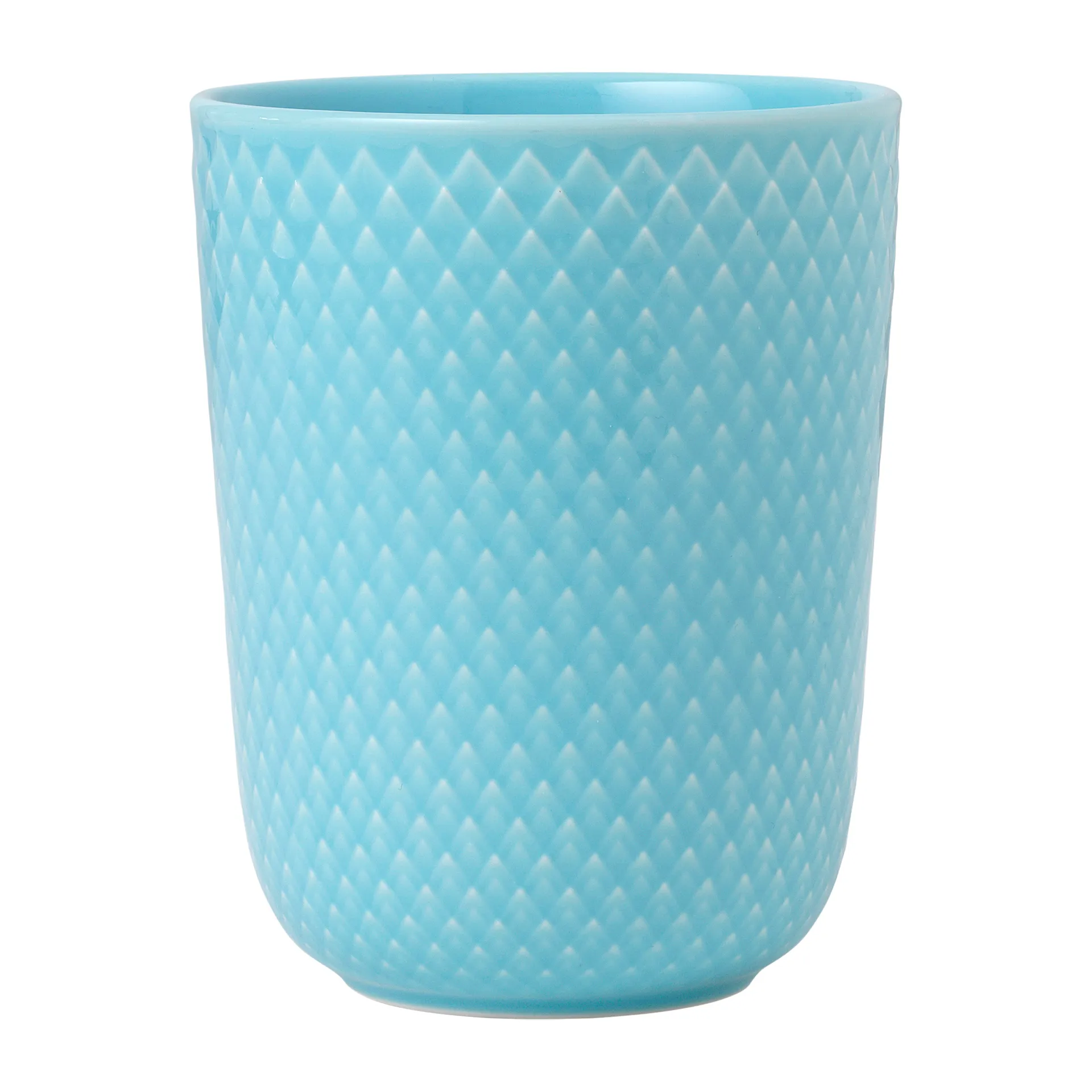 Rhombe mug without handle 33 cl, Turquoise Lyngby Porcelæn