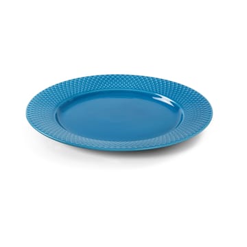 Rhombe plate Ø27 cm - Blue - Lyngby Porcelæn