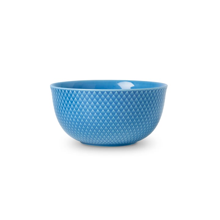 Rhombe serving bowl Ø17.5 cm - blue - Lyngby Porcelæn