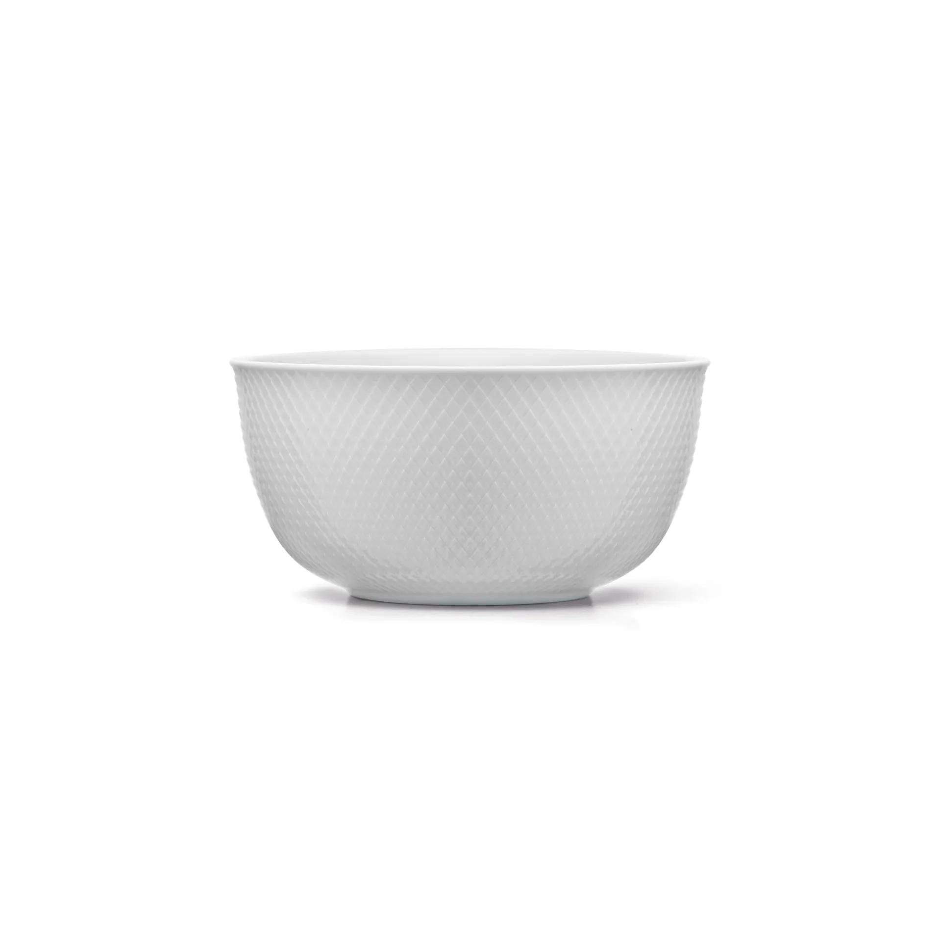 Rhombe serving bowl Ø17.5 cm, white Lyngby Porcelæn