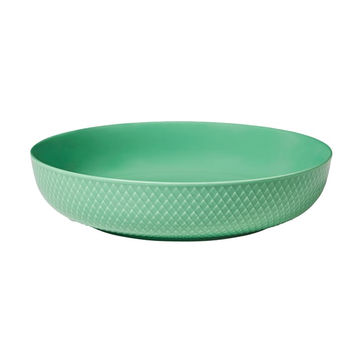 Rhombe serving bowl Ø28 cm - Green - Lyngby Porcelæn