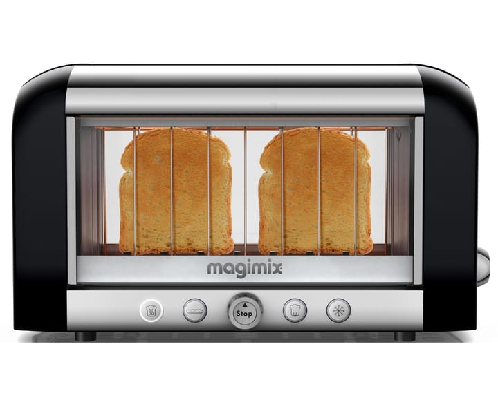 Vision toaster 2 slices, Black steel Magimix
