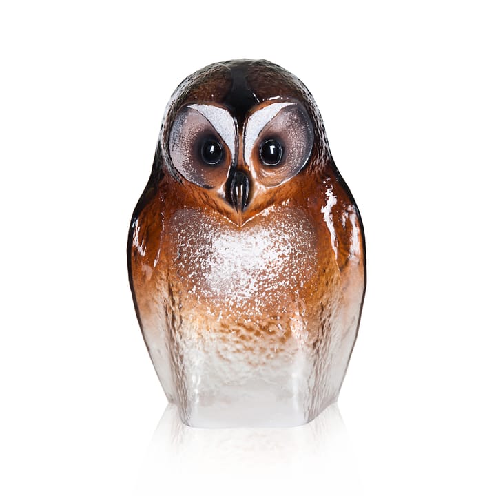 Safari Owl glass sculpture, Large Målerås Glasbruk