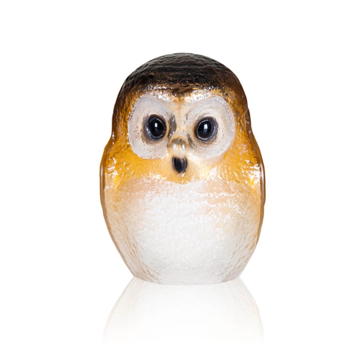 Safari Owl glass sculpture, Small Målerås Glasbruk