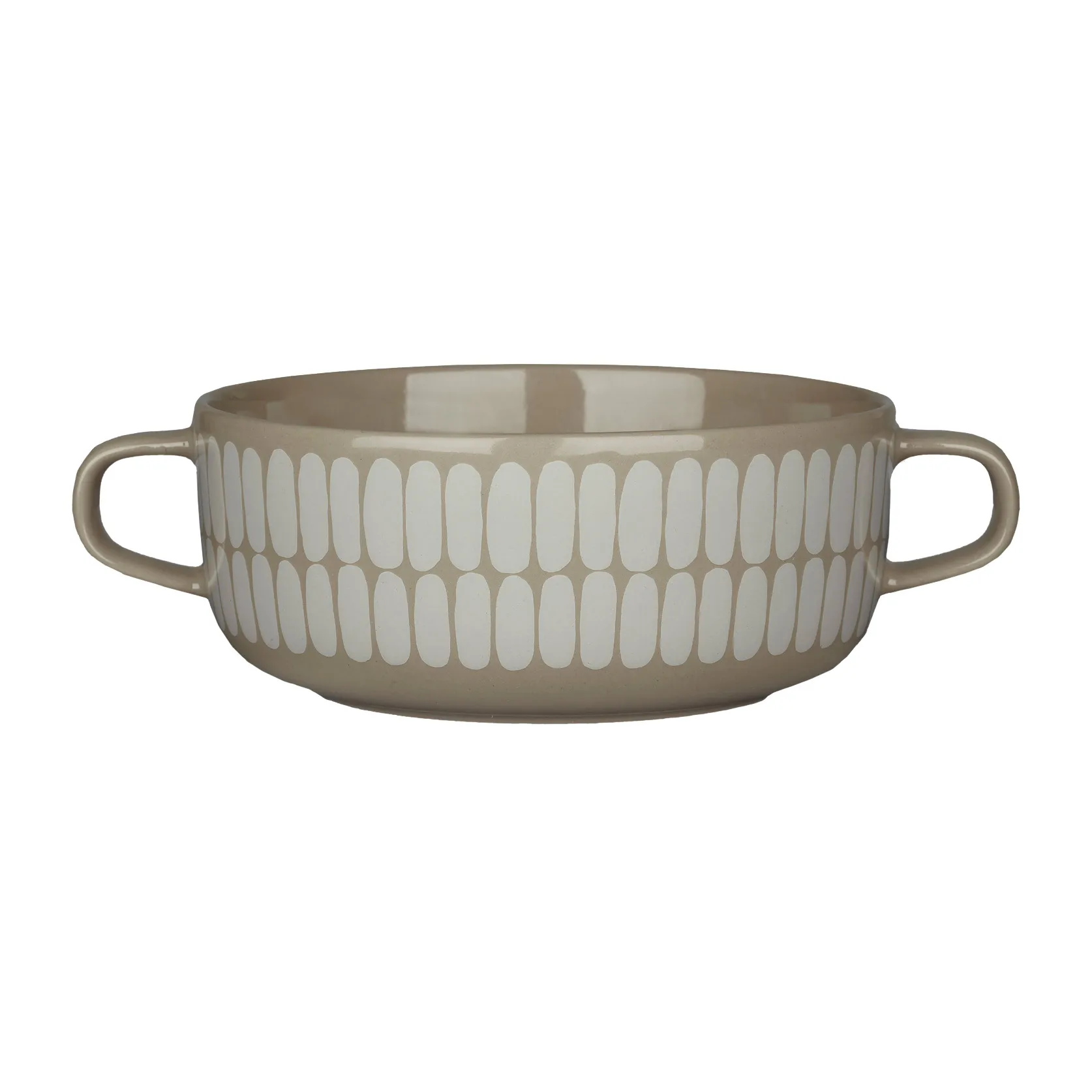 Alku bowl with handle 50 cl, terra-white Marimekko