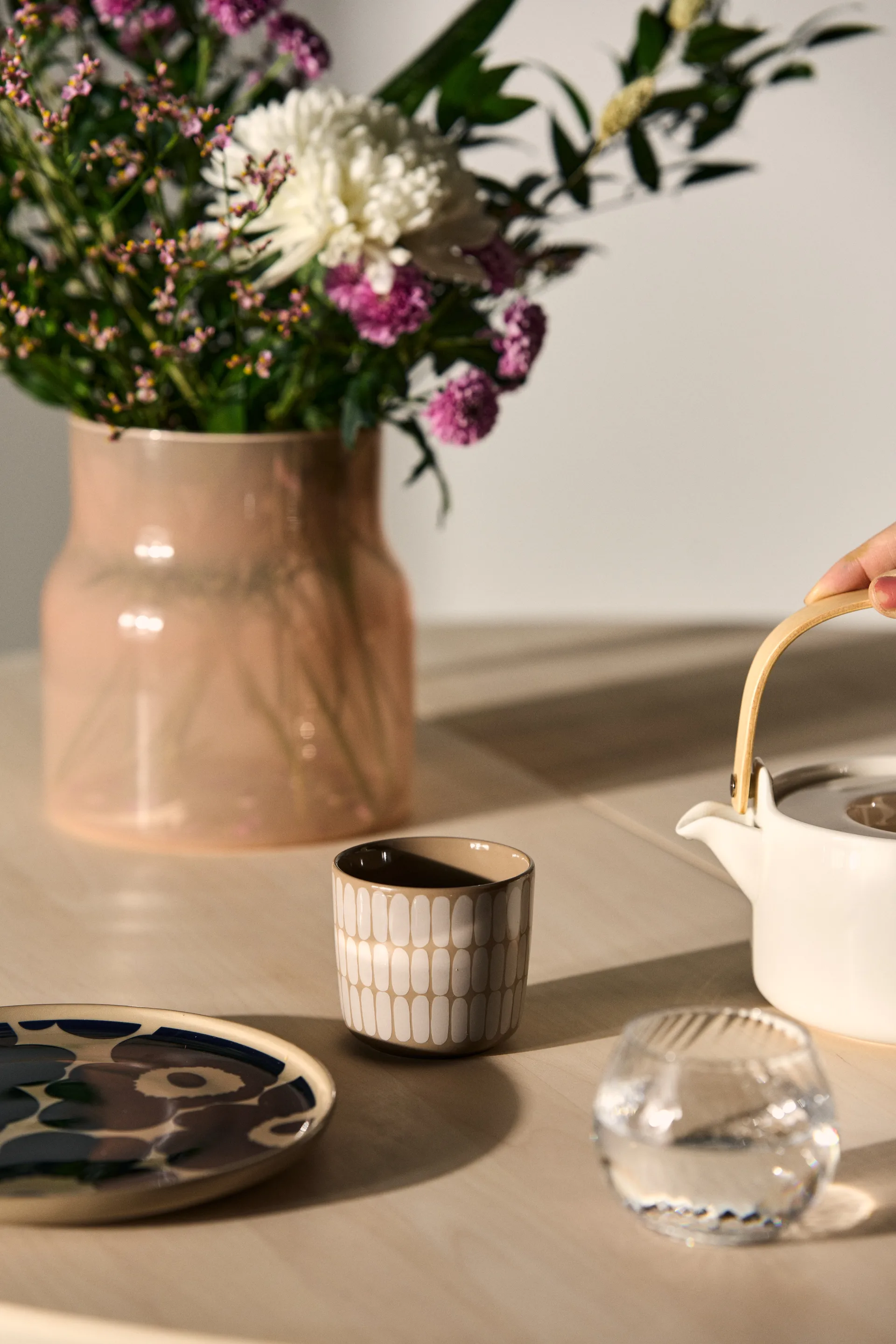 Alku mug 2-pack, Terra-white Marimekko