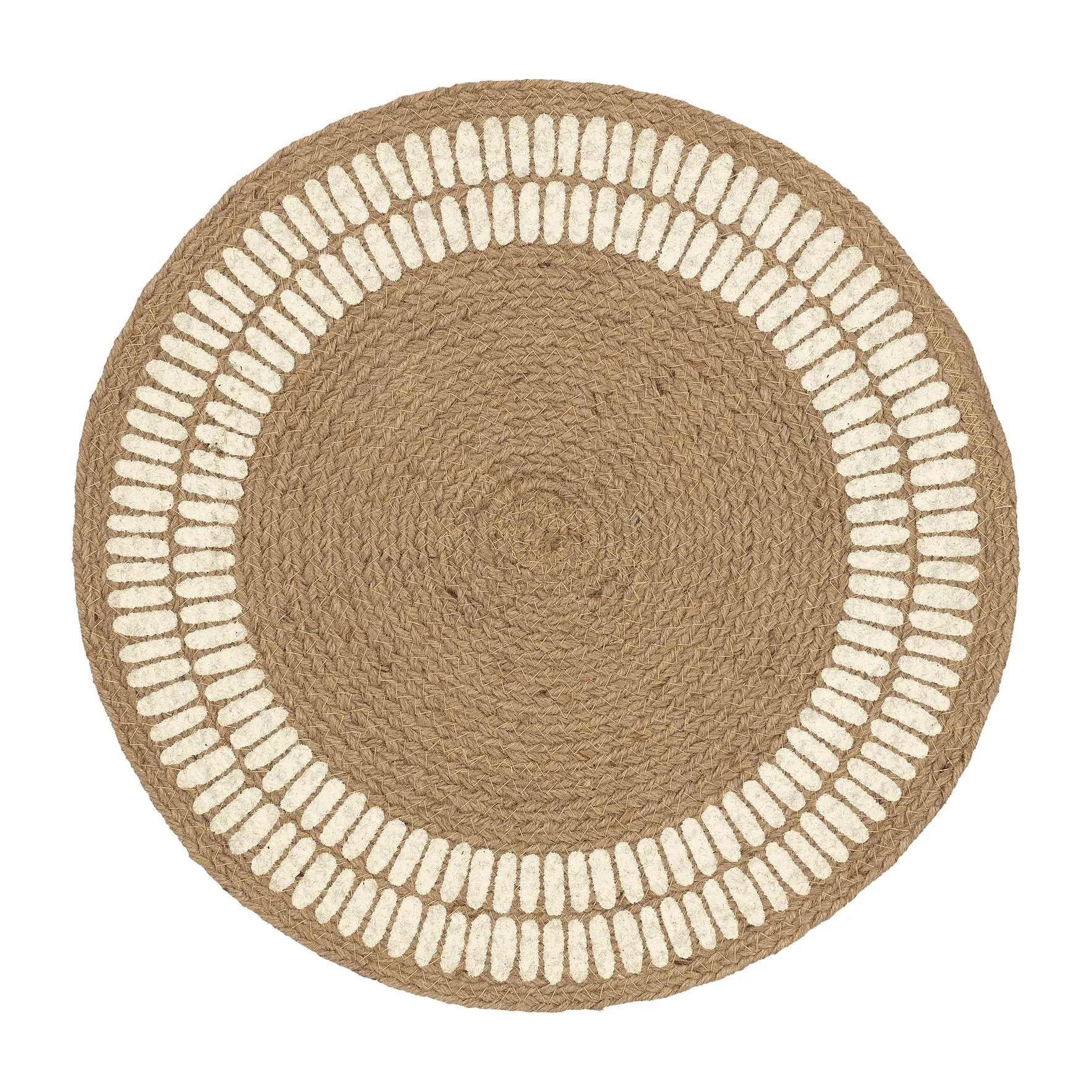 Alku placemat jute Ø38 cm, Off white Marimekko