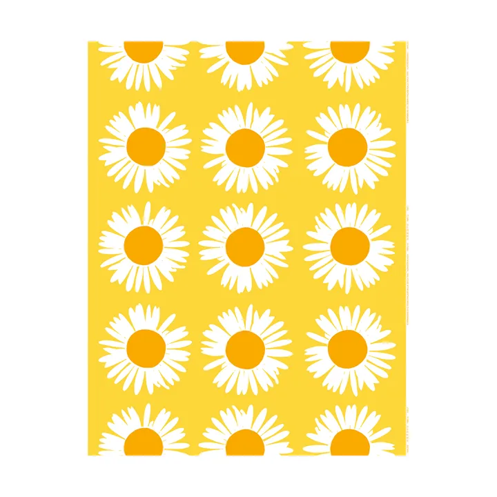 Auringonkukka fabric - Yellow, linen - Marimekko