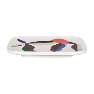 Berry plate 15x12 cm - White-blue-powder-dark wine - Marimekko