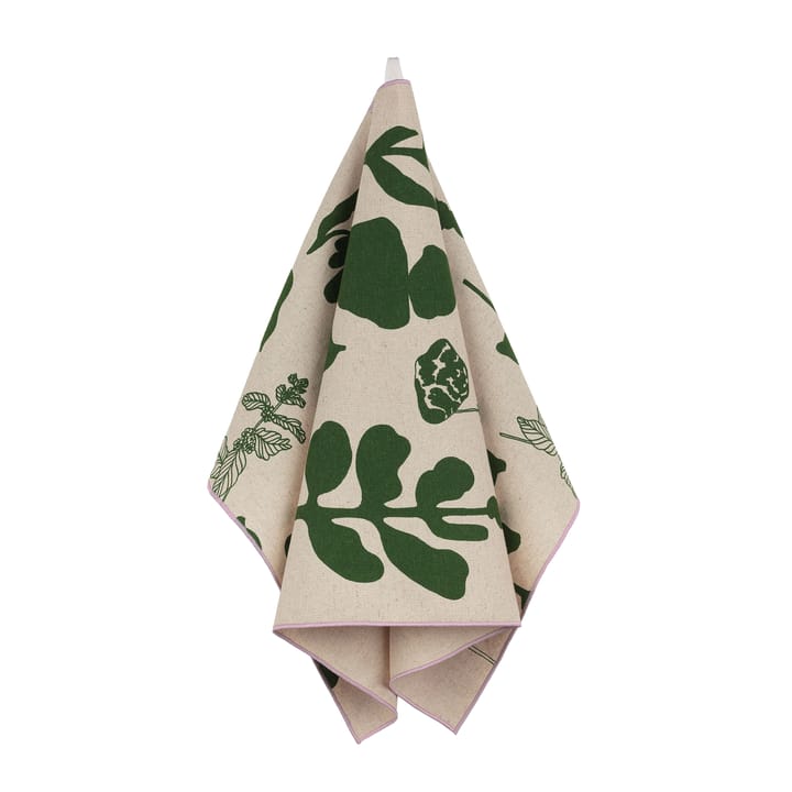 Elokuun Varjot kitchen towel 47x70 cm, Green-beige Marimekko