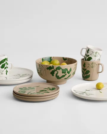 Elokuun Varjot mug 25 cl - White-green-pink - Marimekko