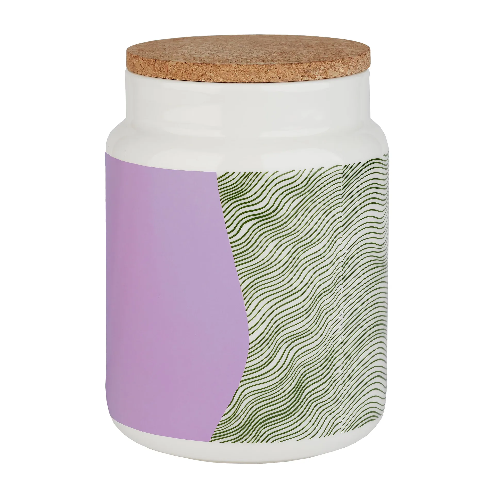 Gabriel Näkki jar 1.2 l, White-pink-green Marimekko