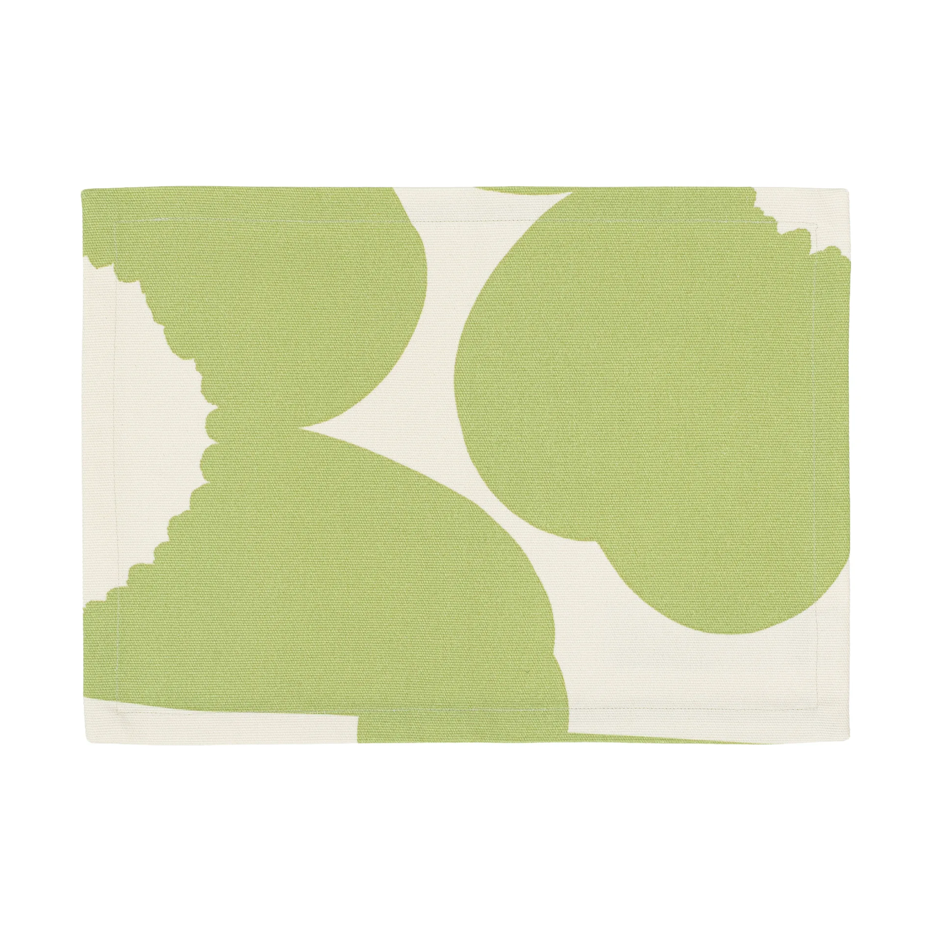 Iso Unikko fabric placemat, Off white-pear Marimekko