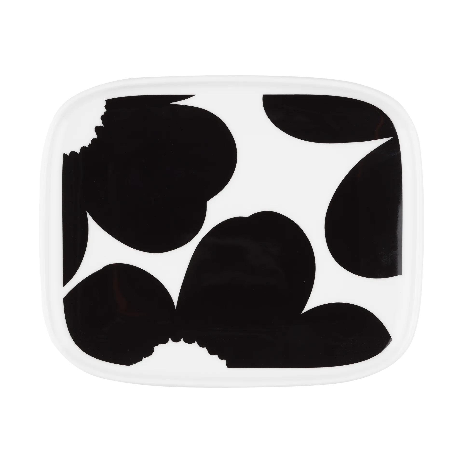 Iso Unikko fat 12x15 cm, White-black Marimekko