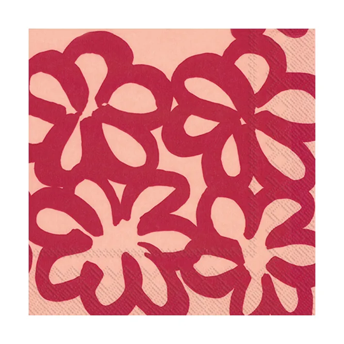 Jättikukka napkins 33x33 cm 20-pack, Rose Marimekko