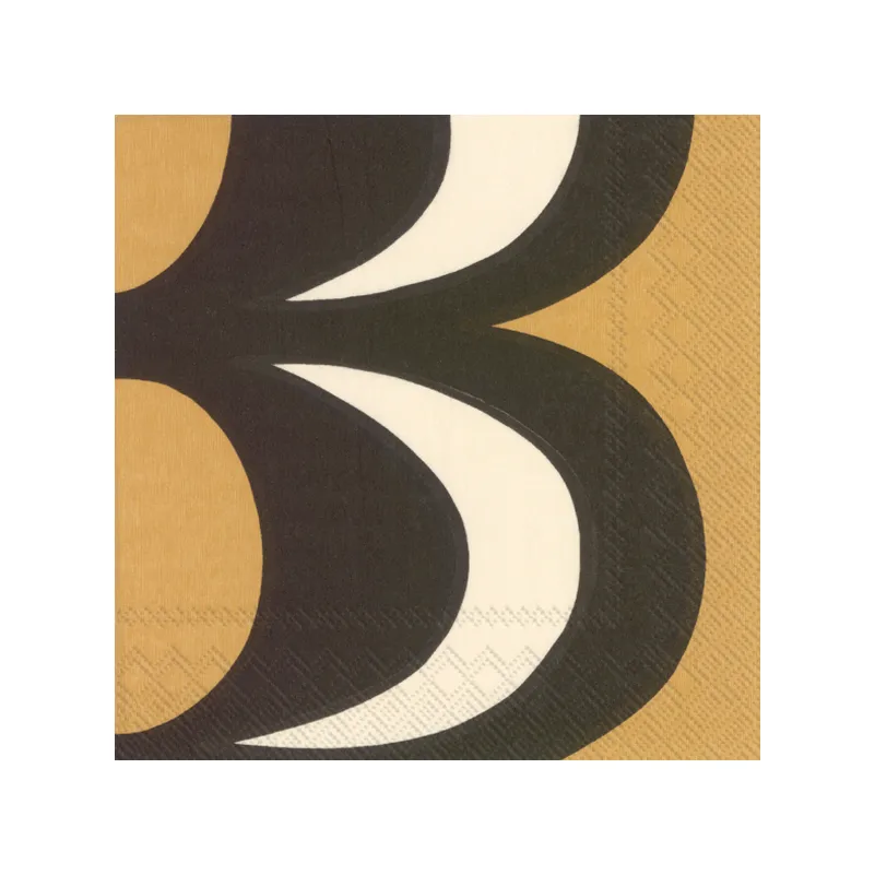Kaivo napkin 33x33 cm 20-pack, Black-cream Marimekko