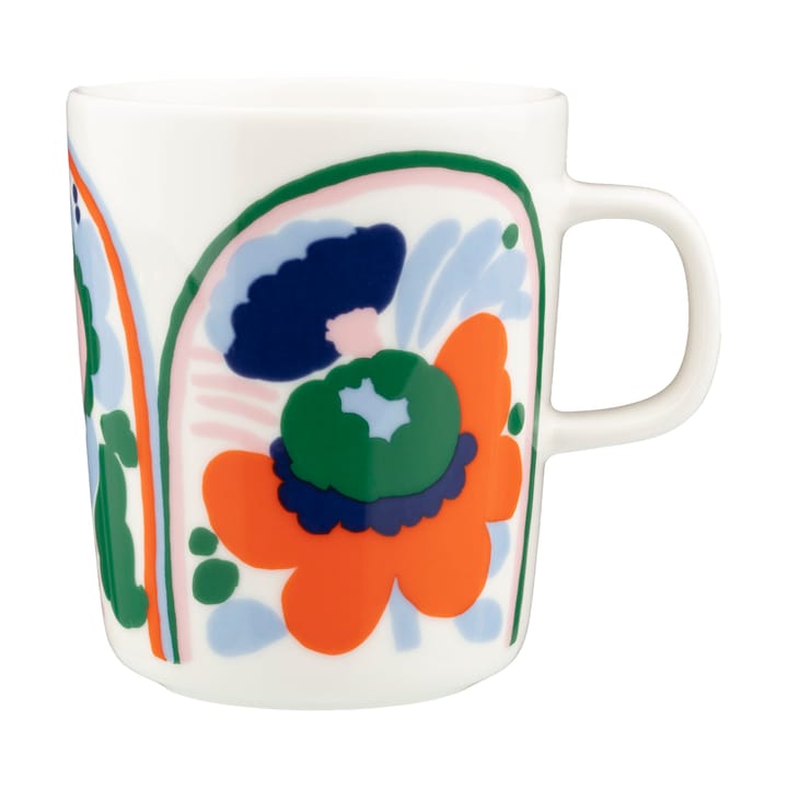 Karuselli mug 25 cl - White-light blue-orange - Marimekko