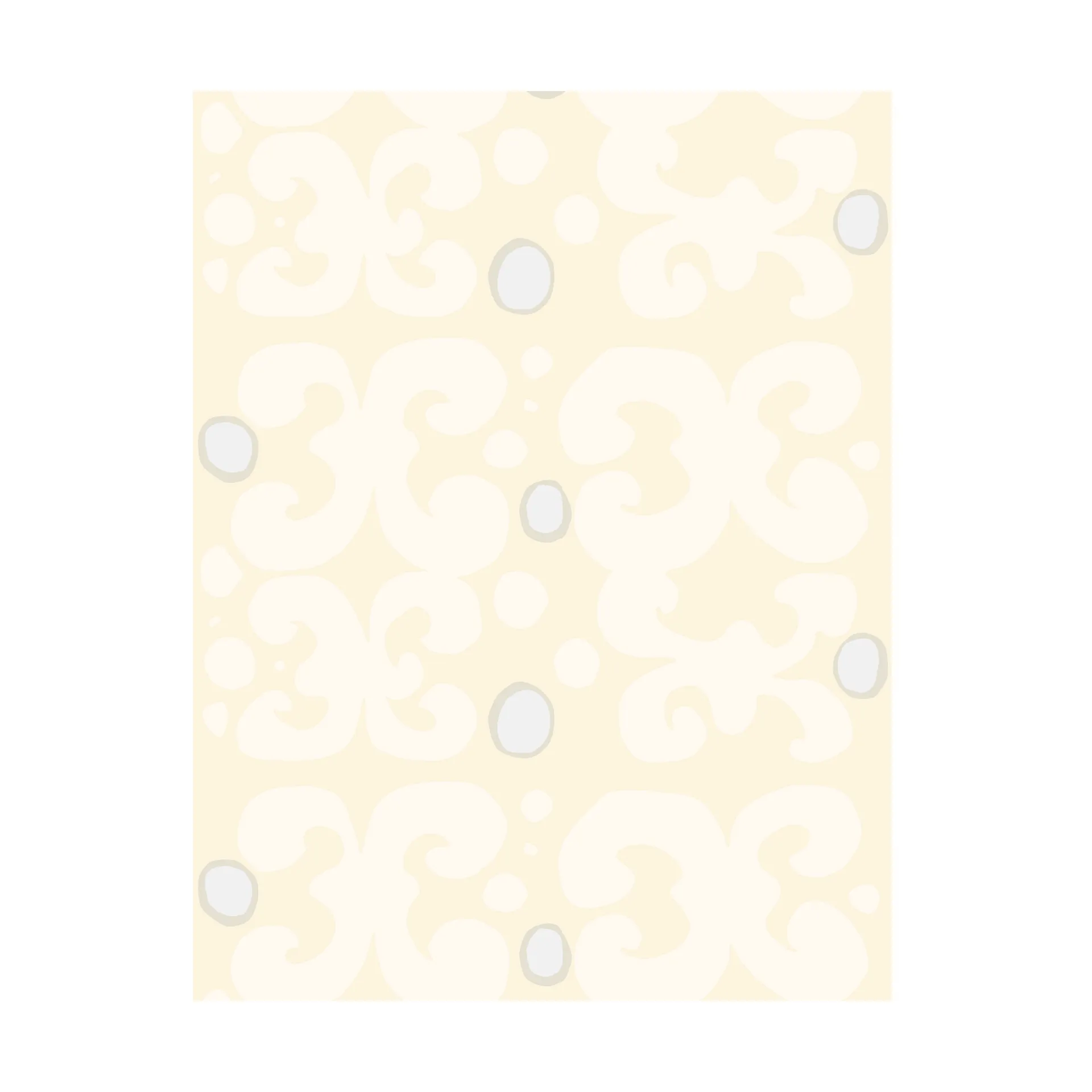 Keidas fabric, Chalk-natural white-silver grey-sateen Marimekko