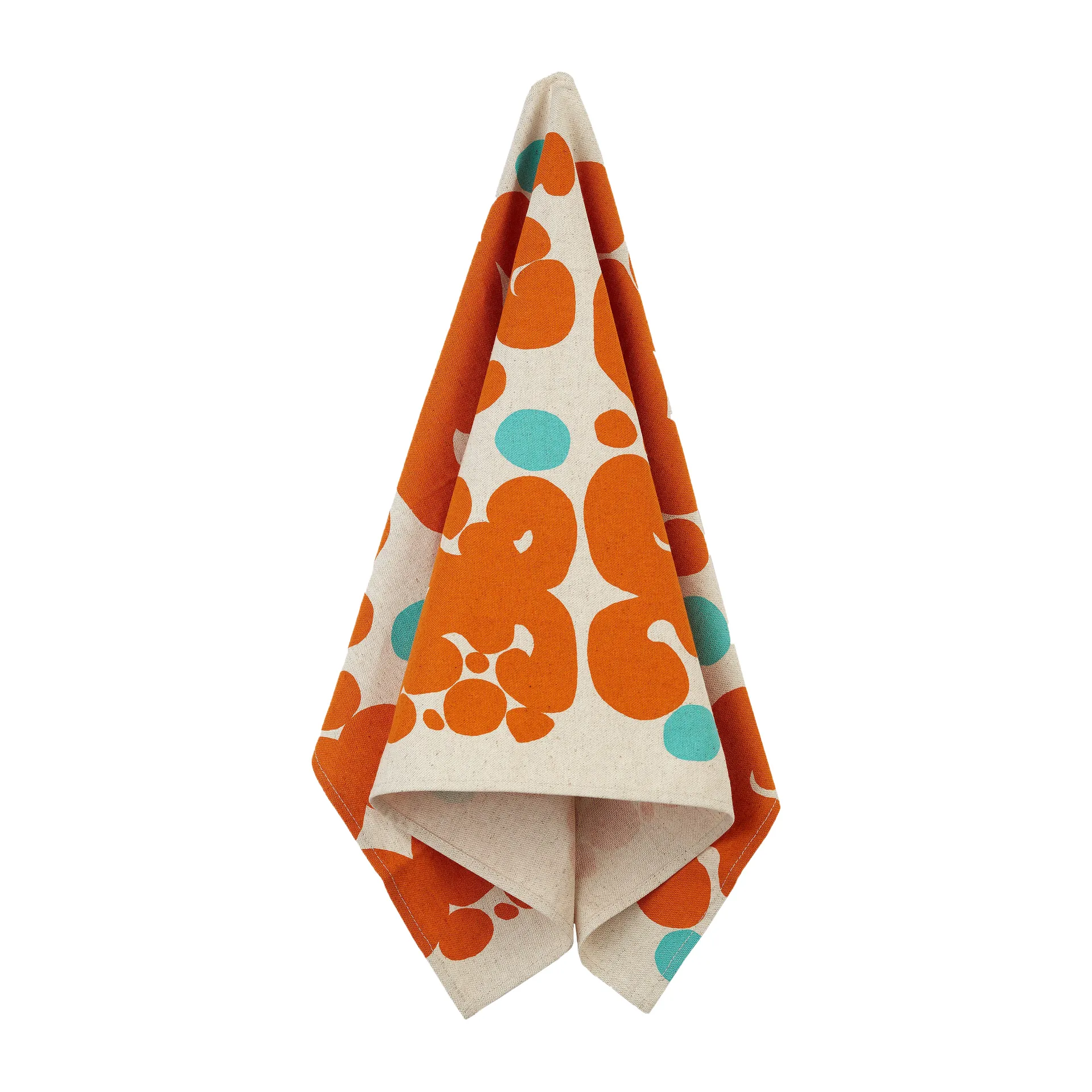 Keidas kitchen towel 43x70 cm, Beige-orange-turquoise Marimekko