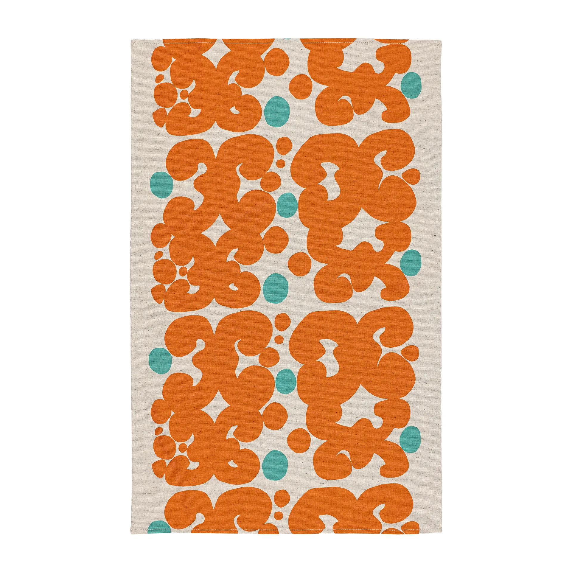 Keidas kitchen towel 43x70 cm, Beige-orange-turquoise Marimekko