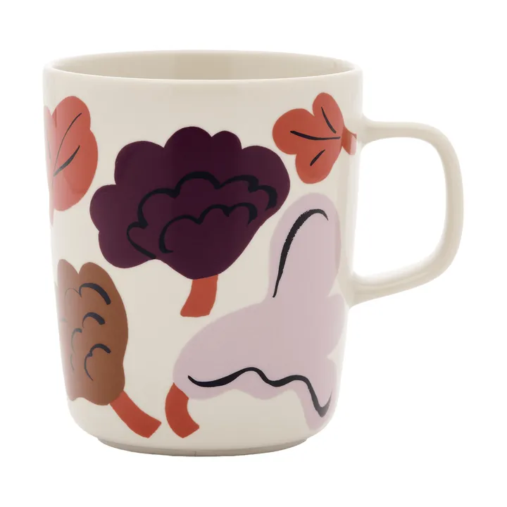 Kukasta Kukkaan mug - Stoneware-plum-bronze-terracotta 25 cl - Marimekko