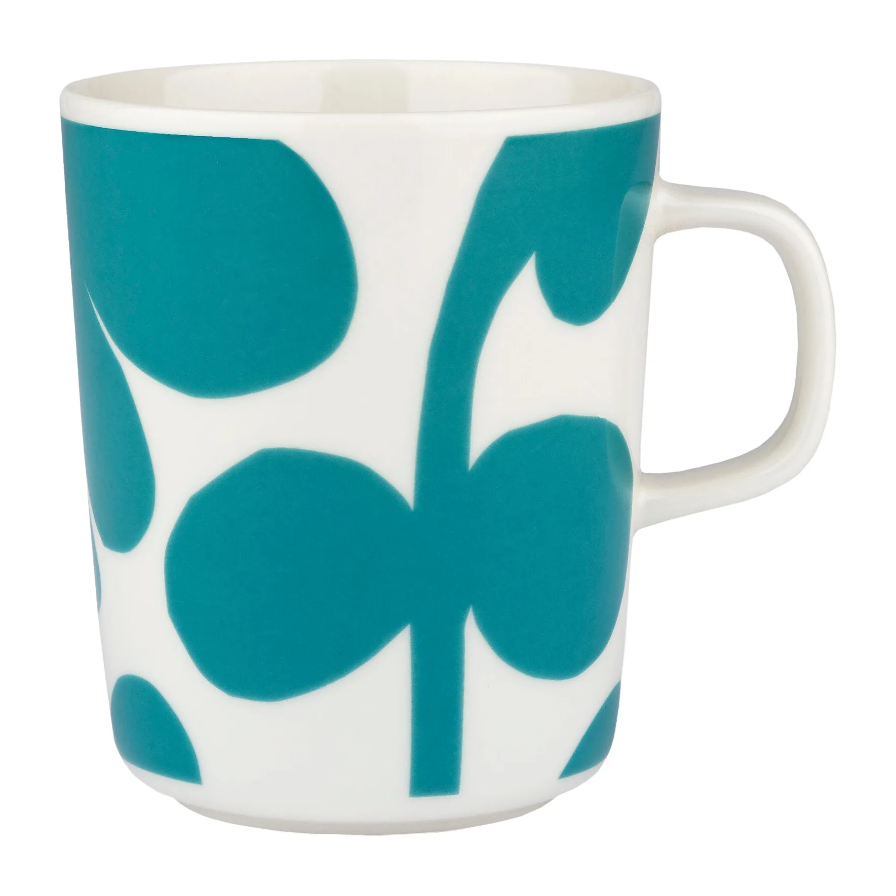Leikko mug 25 cl, White-turquoise Marimekko