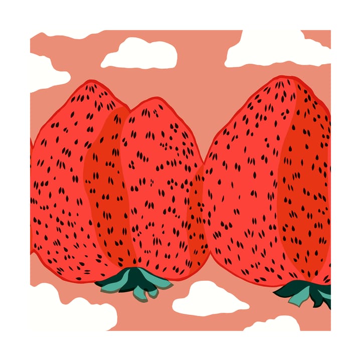 Mansikkavuoret napkin 33x33 cm 20-pack - Red - Marimekko