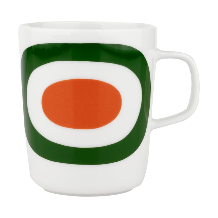 Melooni mug 25 cl, White-green-orange Marimekko