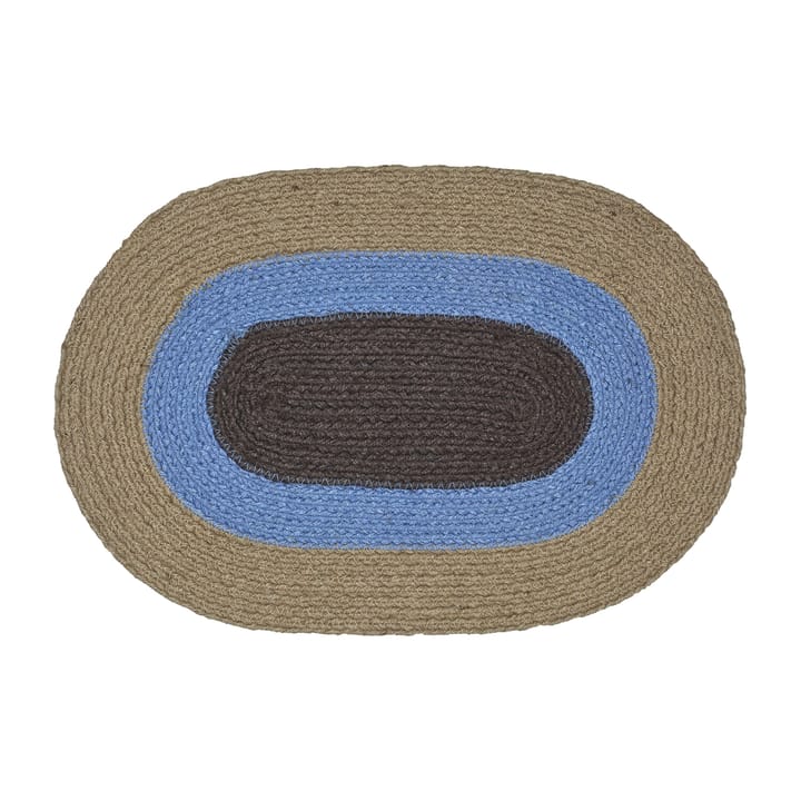 Melooni placemat oval jute, Brown-blue Marimekko