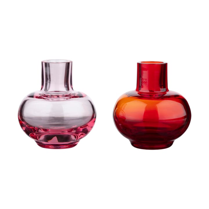Mini vase 2 pieces - Ruby red-pink - Marimekko