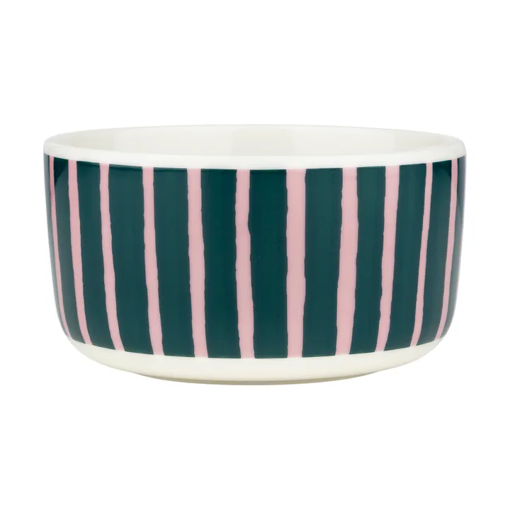 Oiva Piccolo bowl 50 cl - Green-pink - Marimekko