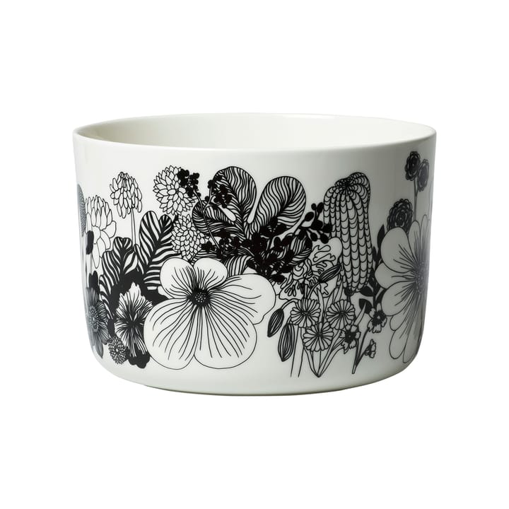 Oiva Siirtolapuutarha serving bowl 3.4 L - White-black - Marimekko