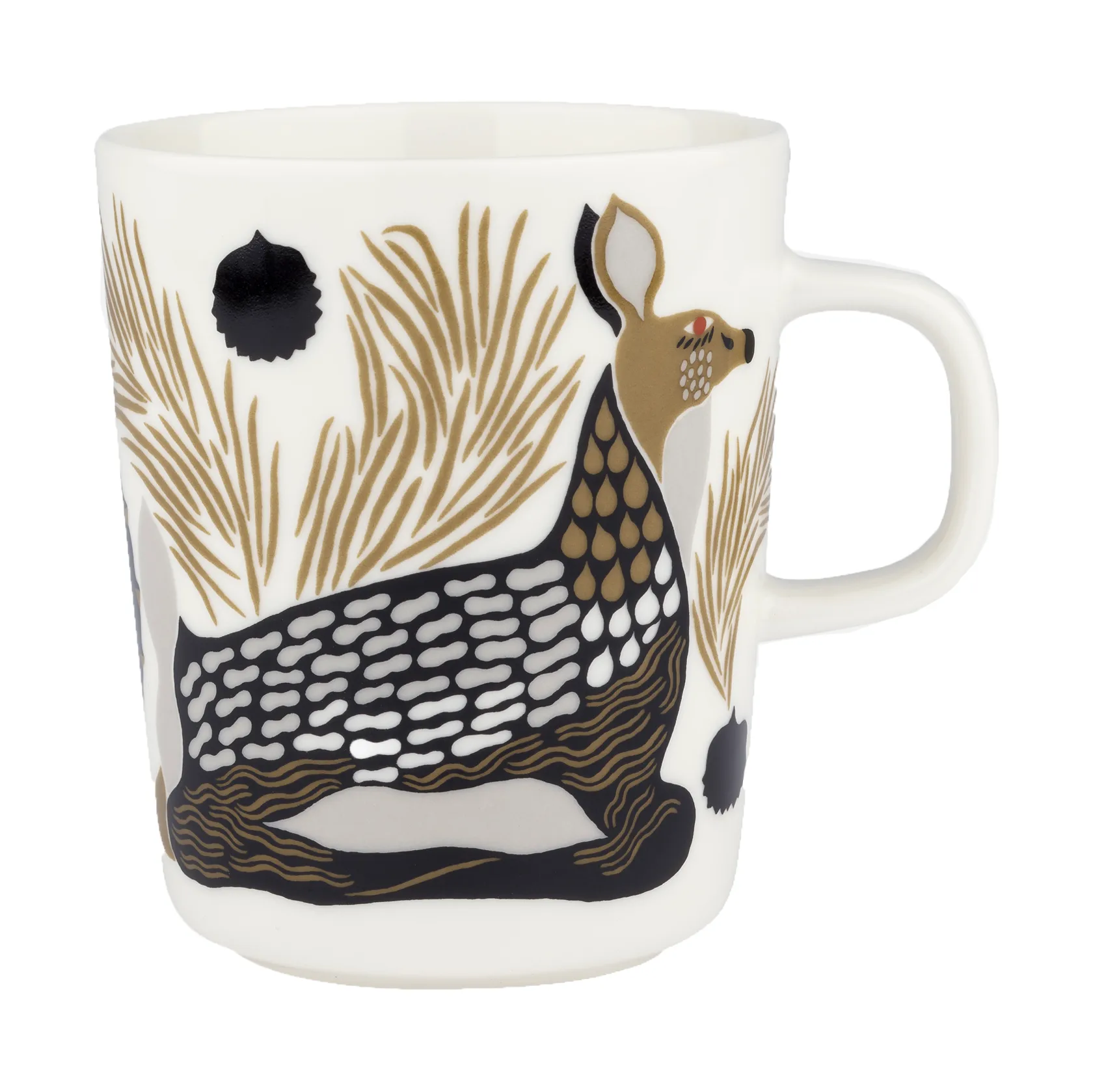 Peura mug 25 cl, White-coal-mud-light grey Marimekko