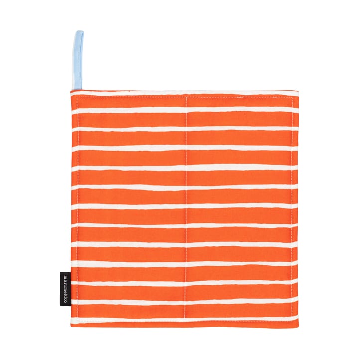 Piccolo potholder 21.5x21.5 cm - White-tomato red-light blue - Marimekko
