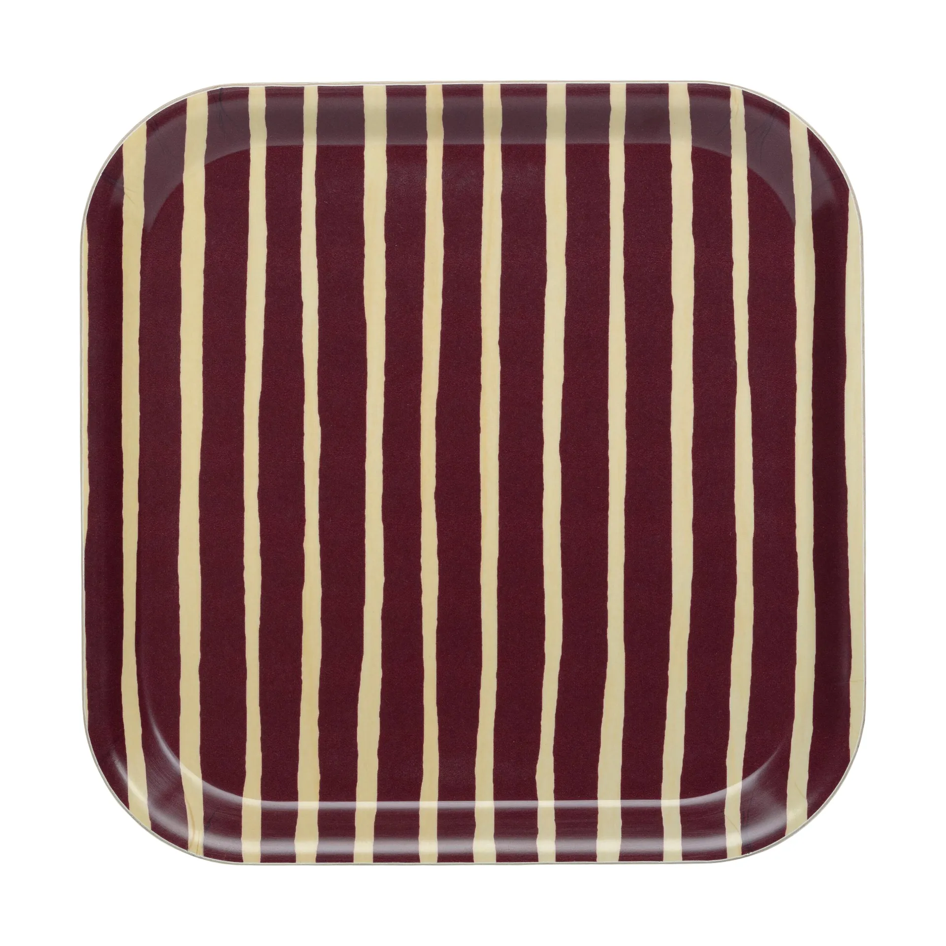 Piccolo tray 20x20 cm, Burgundy Marimekko