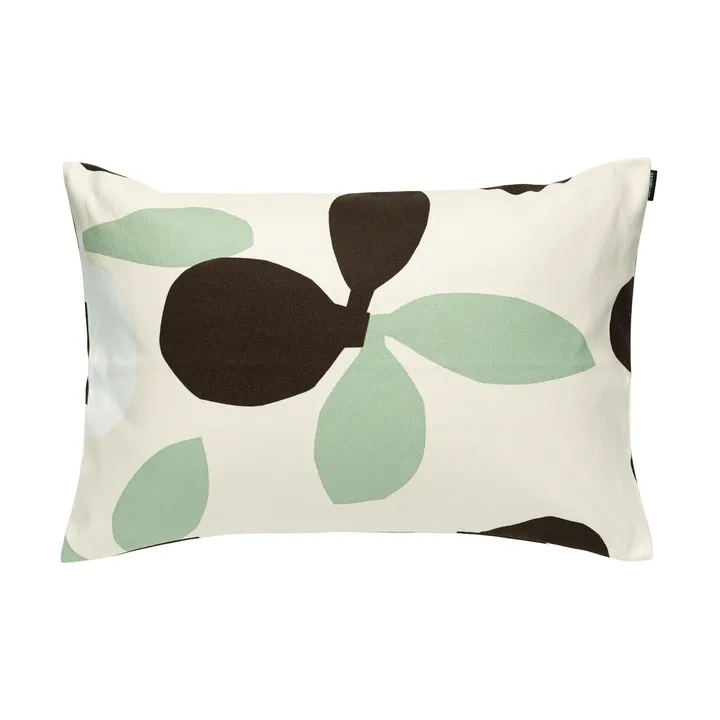Pieni Omppo cushion cover - White, green, 40x60 cm - Marimekko