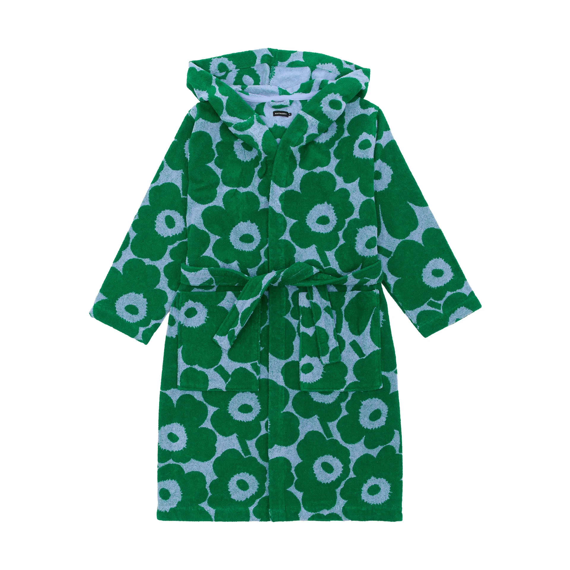 Pieni Unikko bathrobe M, Light blue-green Marimekko