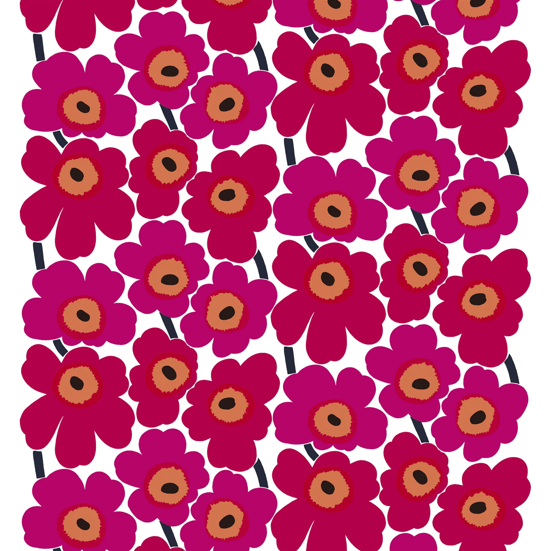 Pieni Unikko oilcloth, red Marimekko