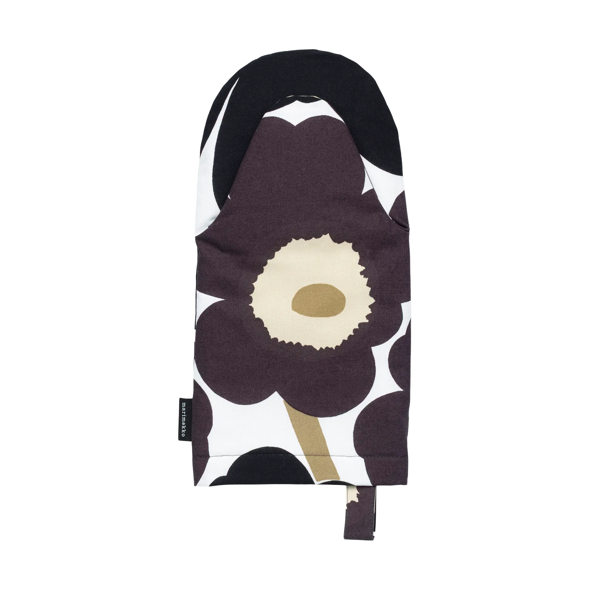 Pieni Unikko oven mitt, White-dark grey-beige Marimekko