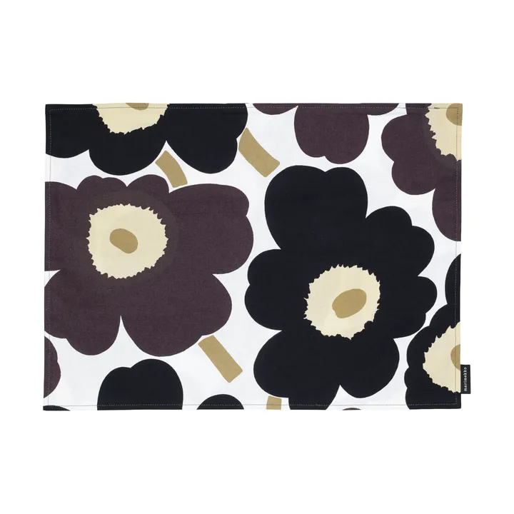 Pieni Unikko placemat acrylic - White-dark grey-beige - Marimekko