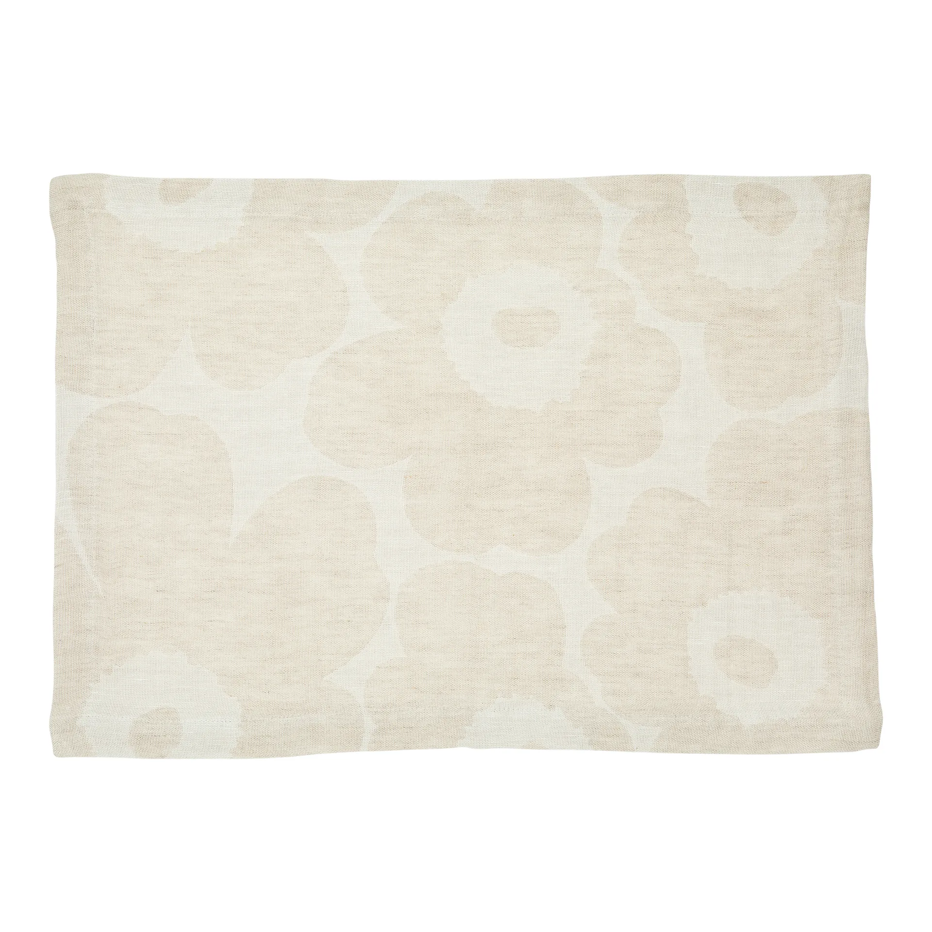 Pieni Unikko placemat linen, beige-white-black Marimekko