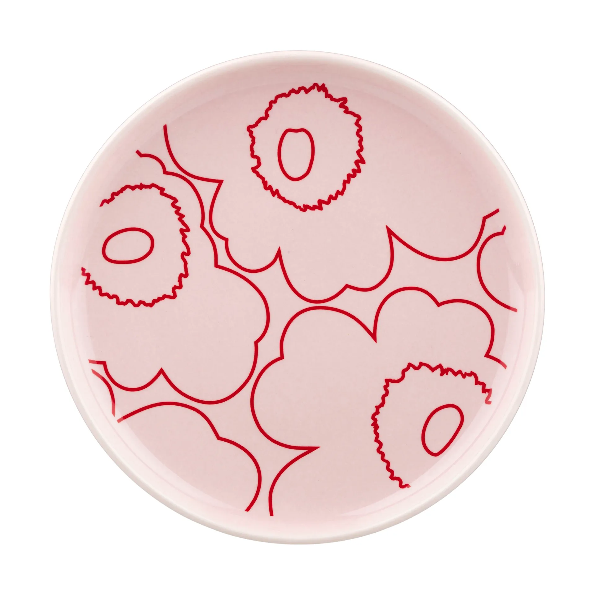 Piirto Unikko Oiva plate Ø13.5 cm, Pink Marimekko