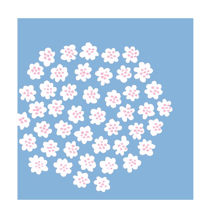 Puketti napkin 33x33 cm 20-pack - Light Blue - Marimekko