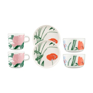 Puutarhakutsut bowl 2.5 dl - White-green-orange - Marimekko