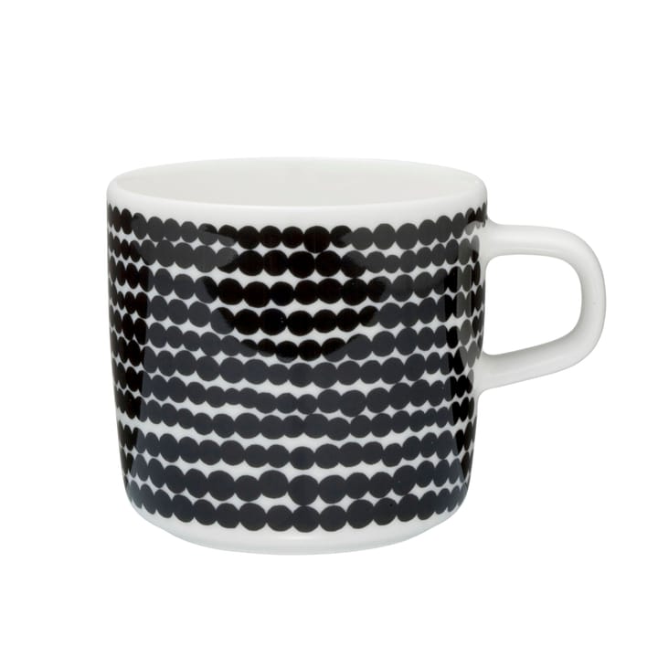 Räsymatto coffee cup 20 cl - black-white - Marimekko