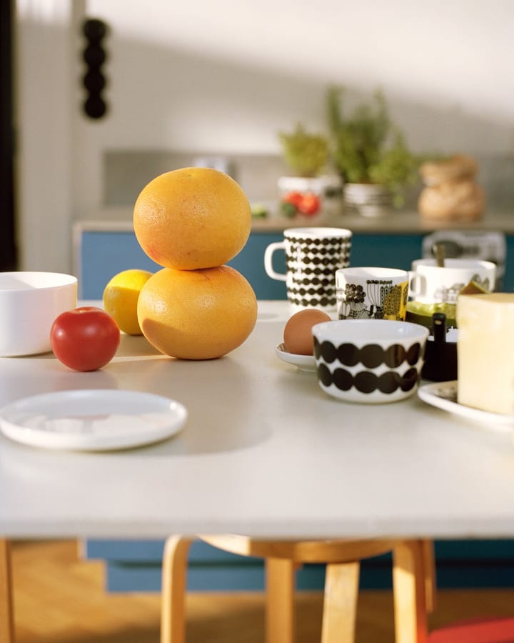 Räsymatto mug 25 cl, black and white Marimekko