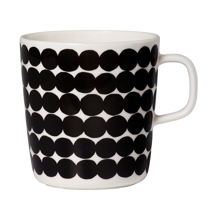 Räsymatto mug 4 dl, black-white Marimekko