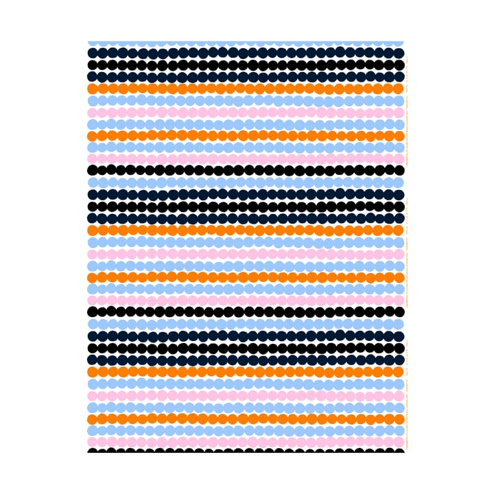 Räsymatto oilcloth - White-pink-light blue-black - Marimekko