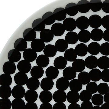 Räsymatto plate Ø 20 cm - black-white - Marimekko